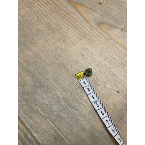 Teal Silver White With Rhinestone Heart Bracelet Charm Silver Tone Fits Pandora - Picture 5 of 6